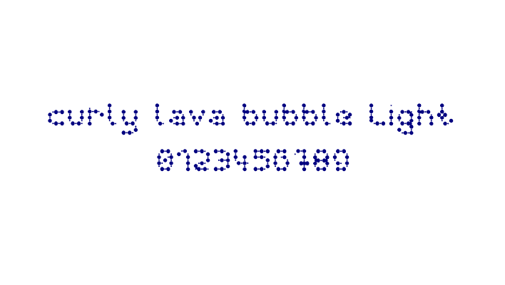 Curly Lava Bubble Light Font Download