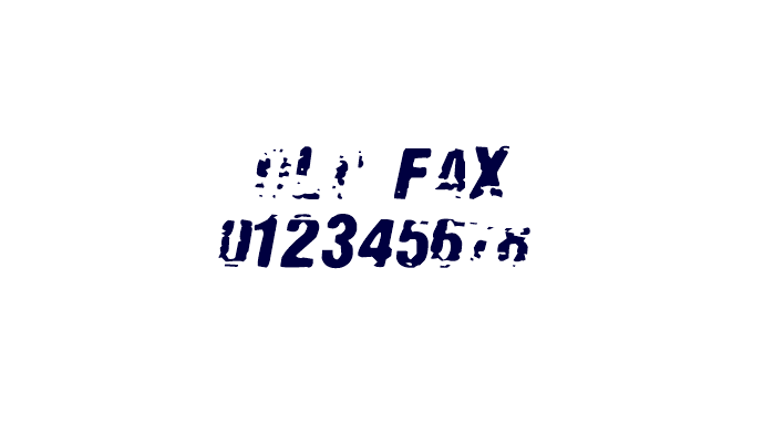 Old Fax Font